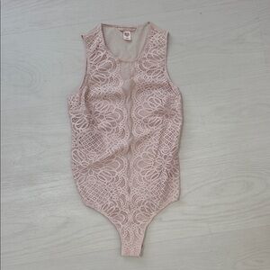 Victoria's Secret pink Lace Bodysuit